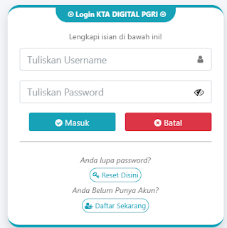 Register PGRI Kolaka Timur - Persatuan Guru Republik Indonesia Cabang Kolaka Timur